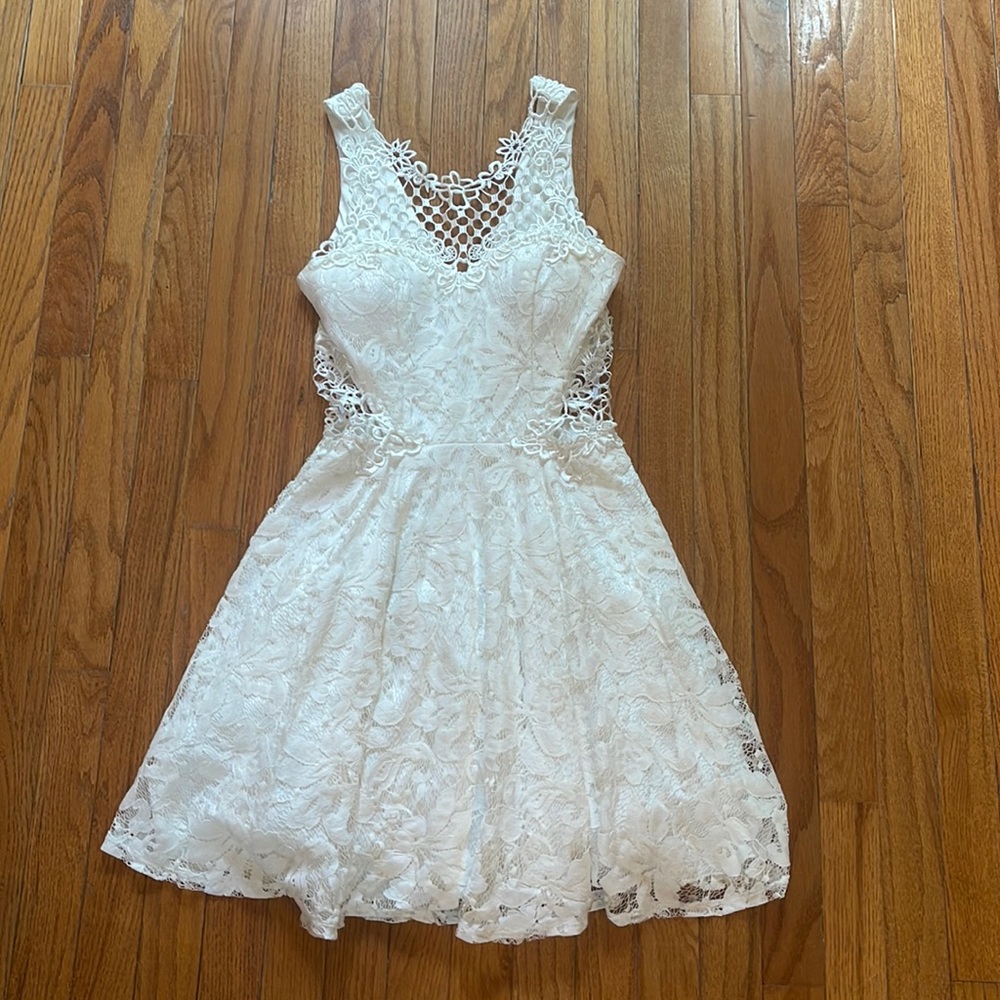 White bridal dress